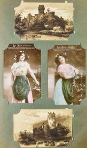 Ook fantasie (overwegend), in album, w.o. betere kaarten (+/-300 stuks)