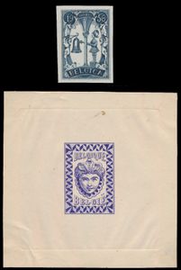 N° 1956 en ???, 2 niet aangenomen ontwerpen, niet vermeld in STES, interessant voor studie, zm