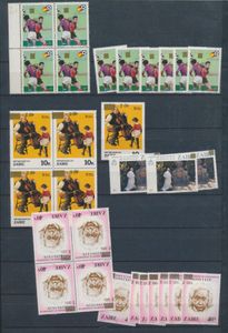1886/1990 Small assembly on Congo Free State, Belgian Congo and Zaire, mainly overprinted, with varieties and curiosities (inverted surcharge), condition to be checked, no guarantee, vf/f/to be checked