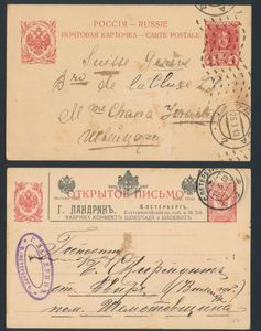 Belle composition de dizaines d'envois postaux principalement anciens, intéressante pour les cachets et les destinations, tb/b.