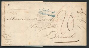 1816 Vorläufer England mit Inhalt, datiert 16. August 1816, par 