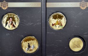 MEDAILLES: Napoléon, in 5 mooie boxen/plateau (niet alle volledig) (29 stuks)
