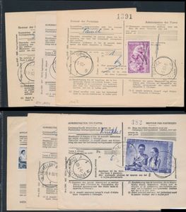 1960, onafhankelijkheid van Belgisch Congo, 6 kaarten van Posterijen 