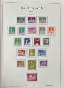 1955/1989 Komplette Sammlung im Leuchtturm-Album, 1990 fehlt, einwandfrei, einwandfrei