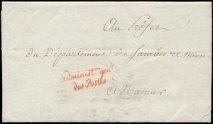 1801 Vorläufer aus Paris, datiert 24 Ventose Jahr 9, von der 