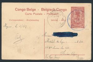 E.P. Congo Stibbe N° 43 view N° 9 cancelled 