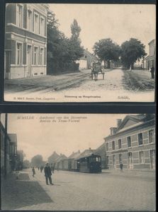 Schilde, various views, including Hoelen, Aug. Beullens, Daniels, etc. (steam tram, quality to be checked), nice item (48 items)
