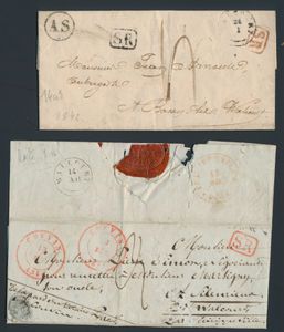 Walcourt, verzameling van enkele voorlopers (Type 18), enkele PWST en brieven tot moderne periode, ook een enkele brieven Rognée, zm/m/ntz