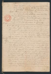 Twee oude documenten (Akten) van 1830 en 1833, te Gent, zm/m