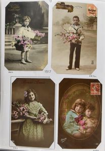 Kinderen, zeer mooie verzameling, 1913/1946, in 2 ordners (460 stuks)