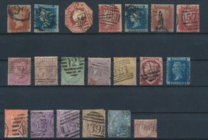 1841/1870 Samenstelling klassieke zegel met kleine of wat grotere gebreken, m/ntz (Hoge cataloguswaarde)