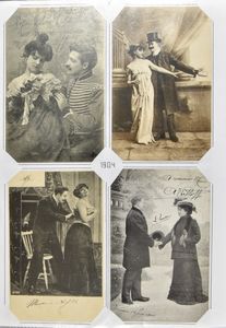 Romantiek, zeer mooie samenstelling, koppeltjes, 1902/1920 (325 stuks)