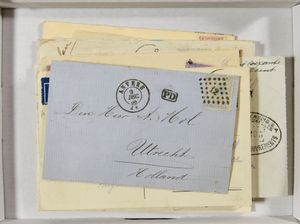 Kleine verzameling brieven, vanaf N° 7 tot aan de Kepie (w.o. 2x LP), enkele leukere stukken (totaal 23 stuks), zm/m/ntz