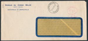 1933, cover franked with red mechanical franking mark 