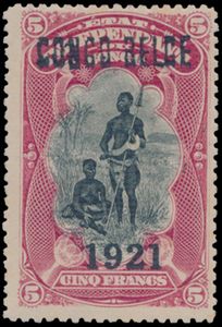 N° 93B Overprint 