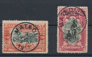 1886/1932 EIC - Congo Belge - Ruanda - Urundi collection mounted in old style (hinges) in an album, Mols period fairly complete including local overprints and typography, f
