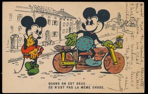 Disney, 1 hoekje met plooi (1 stuk)