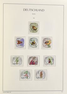 1955/1989 Unvollständige Sammlung im Leuchtturm-Album, fast alle mit Anforderungsstempel, einwandfrei 