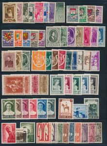 1884/2005 Samenstelling hoofdzakelijk volledige reeksen, w.o. beter materiaal doch in gemengde kwaliteit, zm/m/ntz