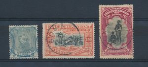 1886/1922 Small group EIC/Belgian Congo, cancelled, good values, important cote, to be examined carefully for nuances and cancels, vf (OBP €870)