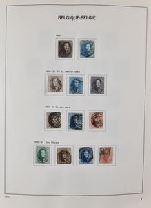 1849/2000 Vrij volledige verzameling zonder de topreeksen en blokken in 2 Davo albums, w.o. veel mooie centrale afstempelingen, zm/m/ntz