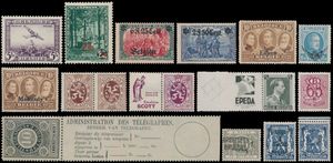 1870/1984, back of the book, verzameling in Lindner album, w.o. LP *, expres **, bezetting **, KT **, Pubs **/*, RT **, dienst **/*, TX **/*, preo's **/*, rolzegels **, zm/m/ntz