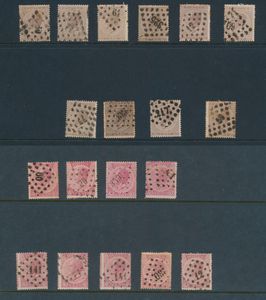 N° 19 (10 zegels) + 20 (9 zegels, w.o. 