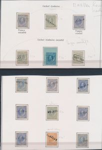 1872 Naamstempels e.a., alle op emissie 1872, diverse zeldzamere, ook plaatfout nummer 26, zm/m