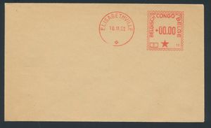 1952 Essay of mechanical franking on cover 