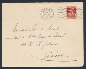 Collection of letters from 1900 onwards, mainly franked Pro Juventute including 1916 