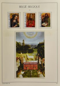 Verzameling nominaal in 2 Leuchtturm albums (1958/87)  w.o. Boudewijn bril **/* (6,50fr. gest.), zm 