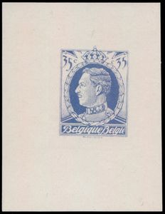 STES 3615, 3619 en 3620 Niet aangenomen ontwerpen van Mauquoy (1928), STES 3615 en 3619 op wit papier, STES 3620 op wit Japans papier, zm