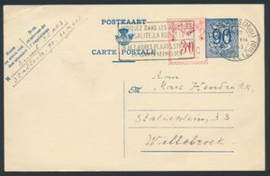 Literatuur, handtekening Ernest Claes op een kaartje (gericht aan Mark Hendrikx)