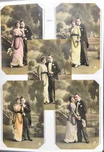 Romantiek, met reeksen en gedeelte van reeksen, w.o. heren, koppeltjes, enz. (339 stuks)