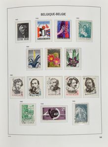 Samenstelling restanten in 10 albums of insteekboeken, diverse uitgiften en periodes, zm/m/ntz