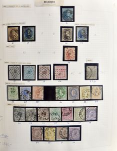 1849/1969 Verzameling in album, klassiek in gemengde kwaliteit, Houyoux *, Kepie *, -10% **, Boudewijn bril *, Breendonk I **, SP, zm/m/ntz