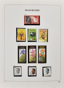 Samenstelling diverse landen in 5 Davo albums, 2 mappen, lege albumbladen, albumpje poststukken, overwegend België, zm/m/ntz