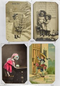 Kinderen, zeer mooie samenstelling, 1907/1909 (269 stuks)