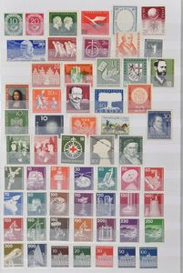 1949/2000 Bund et Berlin, presque ensemble de la collection postérieure à la saisie dans une classeur, tb/b