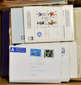 Between 1945 and 2000, hundreds of FDCs, registered, picture postcard, etc., vf/f/to be checked