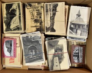 Alle oudere kaarten, zeer veel België, een weinig fantasie + tiental carnets, mooie samenstelling (+2200 stuks)