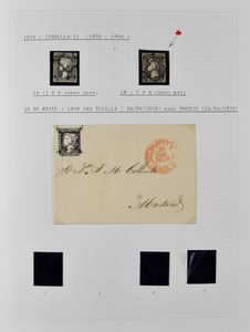 1850/1953 Collection en album à Davo, à partir du classique avec de meilleurs timbres, dont 1930 découverte de l'Amérique dentelé et non dentelé, blocs dont 1 non dentelé *, 1950 - 100 années d'émissions de timbres les deux séries ** (valeur catalogue : €800), également émissions locales tb/b/àv