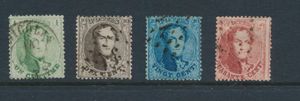 N° 13B/16B met behoorlijke tanding, n° 13 is Dca stempel Sint-Niklaas, de andere puntstempels, zm