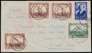 1937 PA 3, PA 4 (3x) en n° 457, op enveloppe, vanuit Jupelle 