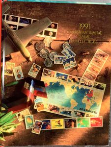1972/1991 Verzameling jaarsets, commemorative stamps in 2 albums, zm