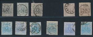 N° 22 (3x), 23 (6x) and 24 (2x) Beautiful colour shades, for the specialist, vf/f/to be checked (OBP +€800)