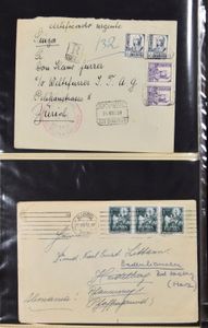 Verzamelingen in albums met DDR, Duitsland Bund, Kanaaleilanden, Spanje FDC's en brieven, zm/m/ntz
