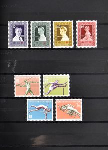 1955/1995 Sammlung in kleinem Einsteckbuch mit Europa 1960 und einigen Duplikaten, einwandfrei, einwandfrei 