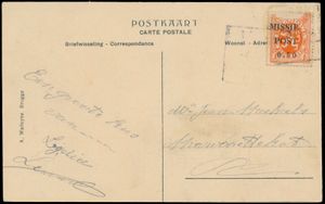 1930 (Circa), Congolese picture postcard franked by Belgian stamps 