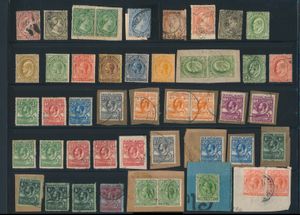 1891/1933 Composition sur feuillet intercalaire avec des timbres de meilleure qualité en qualité diverse dont 1933 